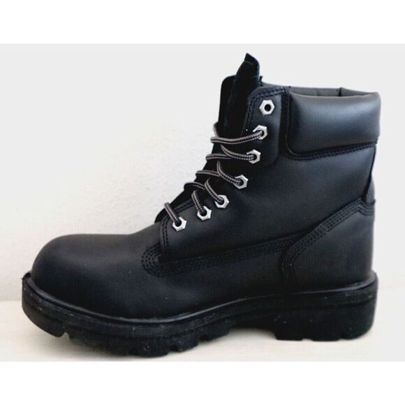 Timberland Pro Men's 7M Women's 8.5M Black Sawhorse Comp Toe 6" Work Boots - Picture 7 of 8